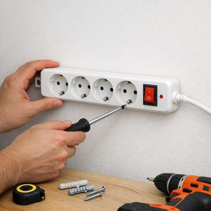 Installer une multiprise au mur : méthode simple et sûre