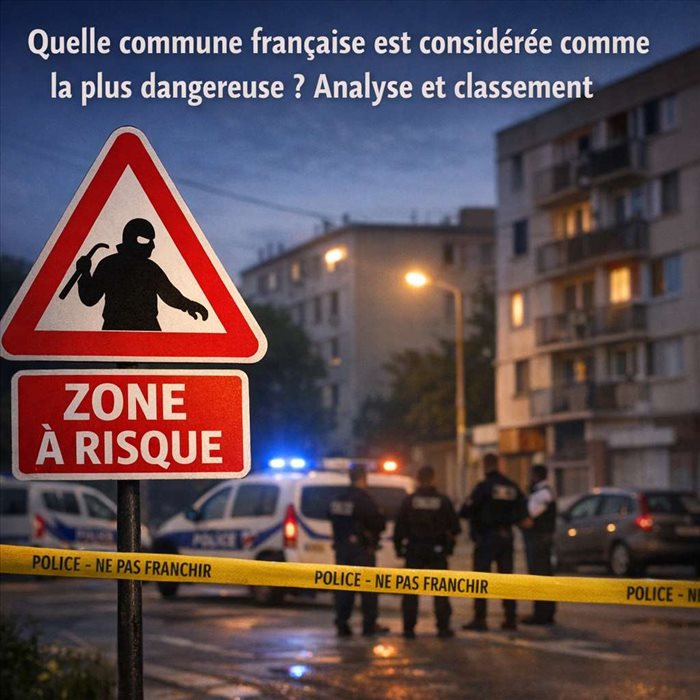 Quelle commune française est considérée comme la plus dangereuse ?