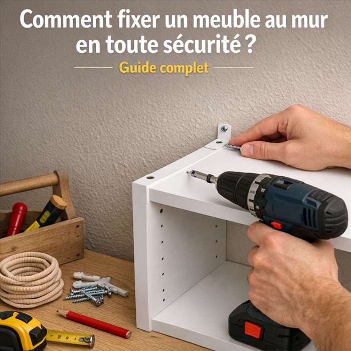 Fixer un meuble au mur en toute sécurité : guide pratique
