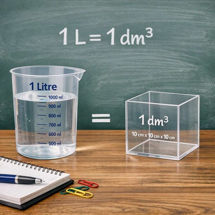 Différence entre litre et décimètre cube : explication simple