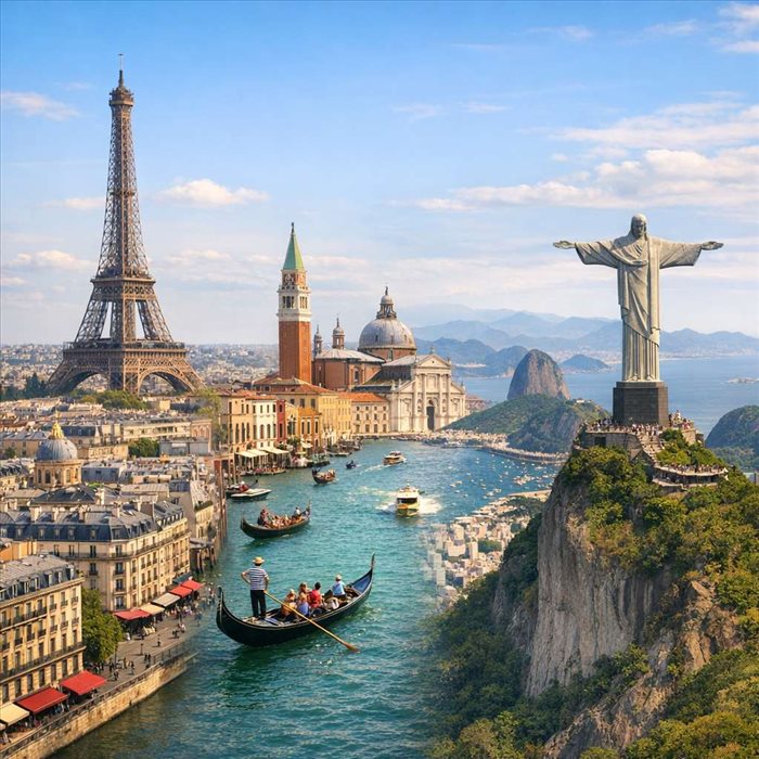 Quelle destination urbaine est souvent jugée la plus belle du monde ?