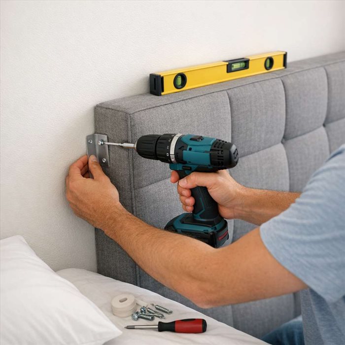 Comment attacher une tête de lit au mur : guide simple et sûr