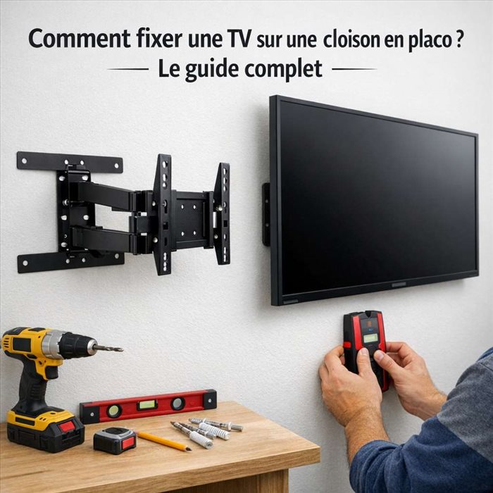 Comment fixer une TV sur une cloison en placo ? Guide pratique