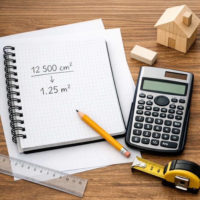 Passer de cm² à m² sans erreur : méthode simple et rapide