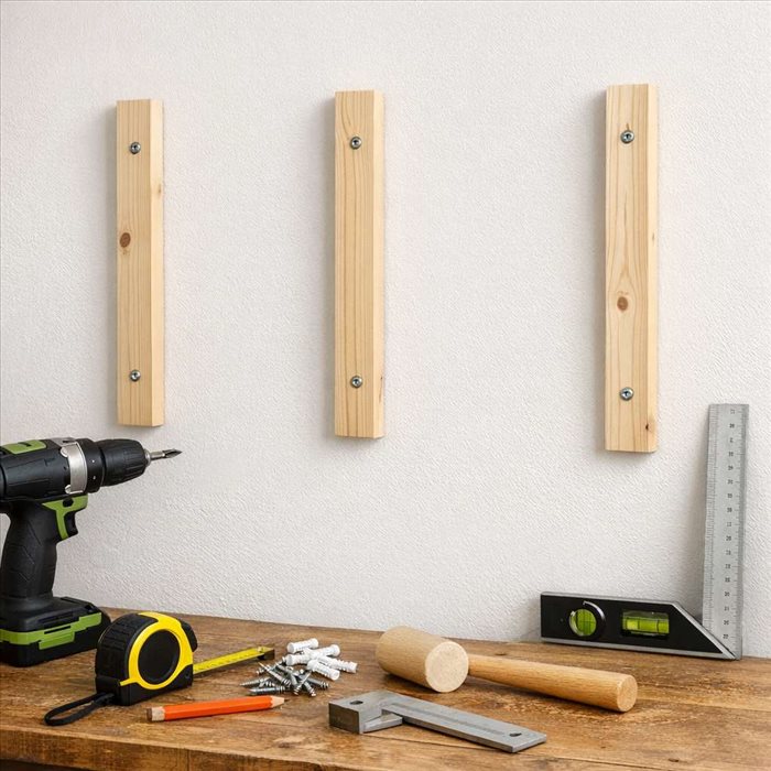 Fixer des tasseaux sur un mur : méthode simple et fiable