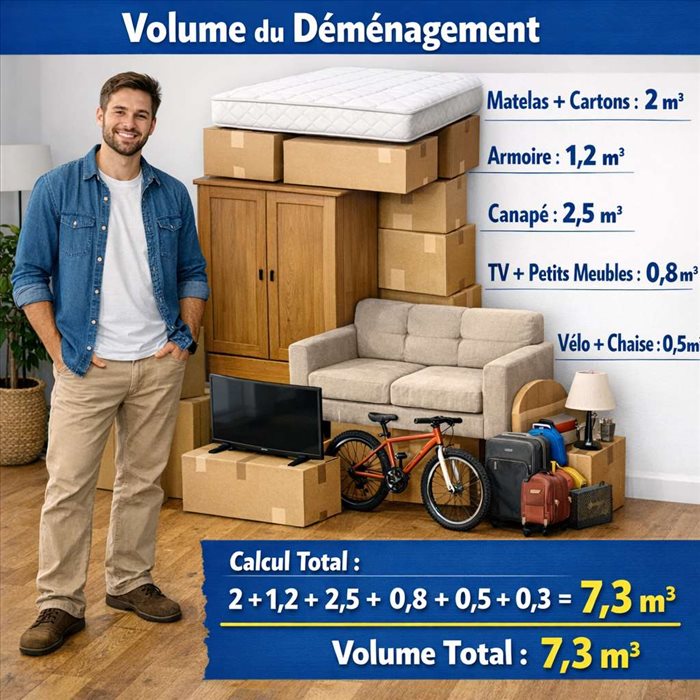 Calculer le volume de son déménagement sans erreur