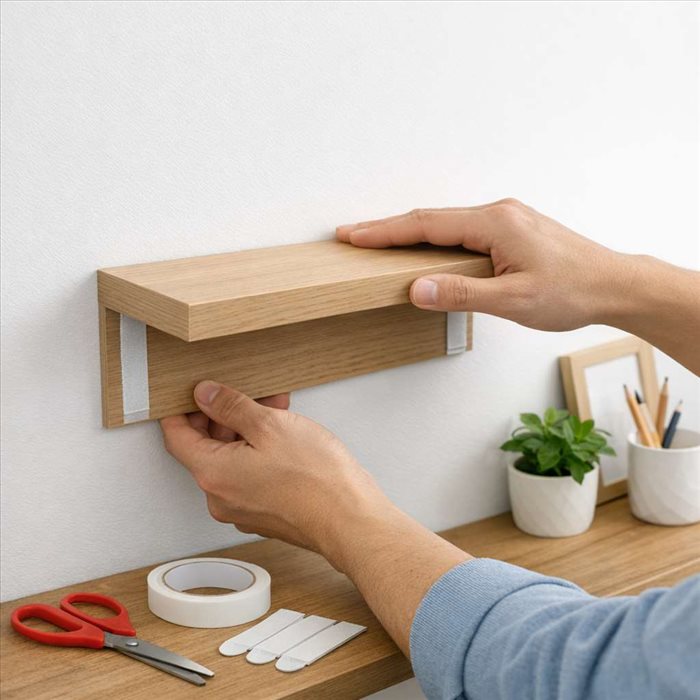 Comment accrocher un meuble au mur sans faire de trous ?