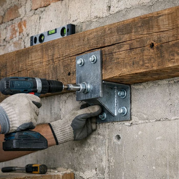 Comment ancrer une poutre sur un mur porteur ? | Guide pratique