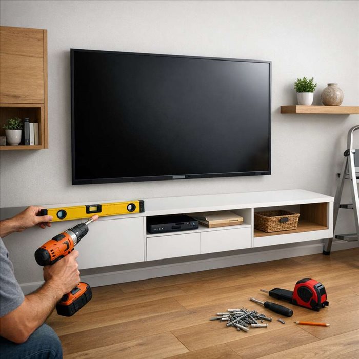 Meuble TV mural : installation facile, étapes et conseils