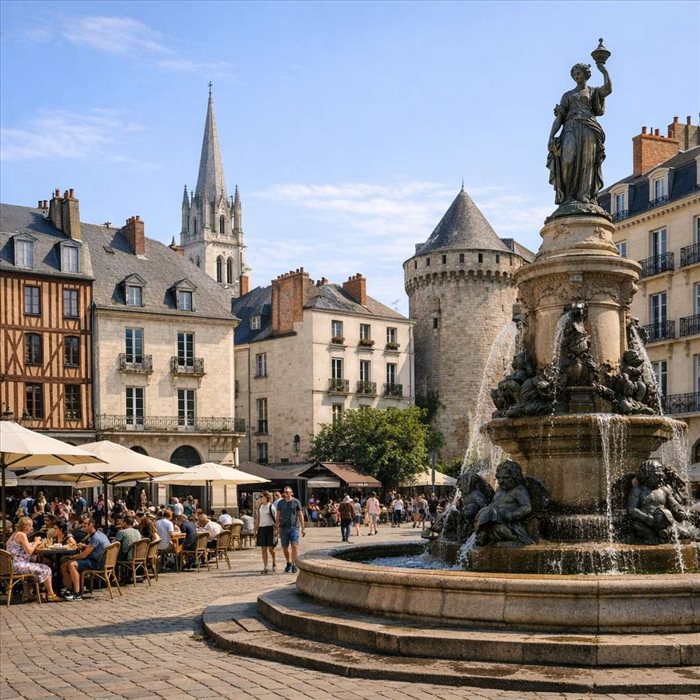 Habiter autour de la place Bouffay à Nantes : atouts et vie