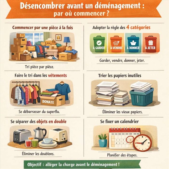 Déménagement : pourquoi désencombrer avant de partir